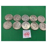 10 - 1970s and 1980s Kennedy Half Dollars