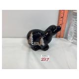 Fenton Signed Hand Painted Black Polar Bear