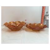 Fenton Marigold Carnival Glass Bowls