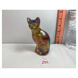Fenton Stylized Iridescent Cat