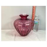 Cranberry Glass Vase