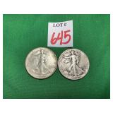 1940 & 1941 Walking Liberty Half Dollars