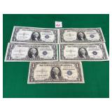 5 - 1935 Series $1 Silver Certificates