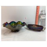 Carnival Glass Amethyst Bowls