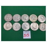 10 - 1965-1967 Kennedy Half Dollars