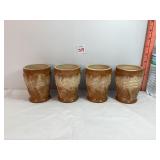 Fenton Caramel Daisy Tumblers