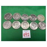 10 - Bicentennial Kennedy Half Dollars