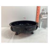 Vintage Black Glass Bowl