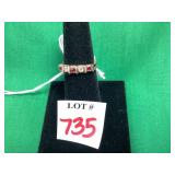 14k Ruby & Diamond Ring Sz 6