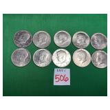 10 - 1972 & 1973 Kennedy Half Dollars