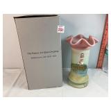 Fenton Burmese Signed Hand Painted Vase