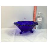 Fenton Cobalt Blue Stag & Holly Bowl