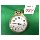 Hamilton 21 Jewel 10k GP Pocket Watch