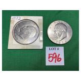 2 - 1972 & 1974 Ike Dollars