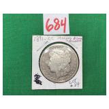 1891 Morgan Silver Dollar