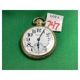 Hamilton 17 Jewel 10k Pocket Watch