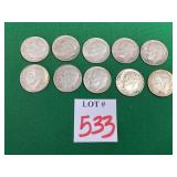 10 - 1962-1964 Roosevelt Dimes