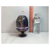 Fenton Plum Opalescent Fairy Lamp