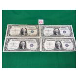 4 - 1935 Series $1 Silver Certificates