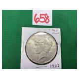 1922 Peace Dollar