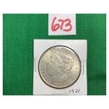 1921 Morgan Silver Dollar