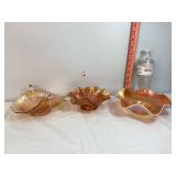 Carnival Glass Marigold Iridescent Bowls