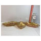Carnival Glass Marigold Iridescent Bowls