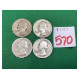 4 - 1940s Washington Quarters
