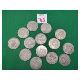 1970s Mexican 1 Peso Coins