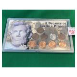 9 Decades of Lincoln Pennies