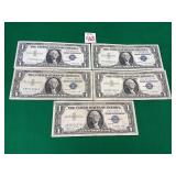 5 - 1957A Series $1 Silver Certificates