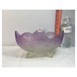 Amethyst Frosted Glass Bowl