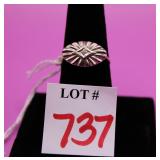 14k Ring w/Diamond Sz 7