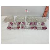 Vtg Cut Glass Ashtrays