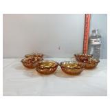 Marigold Carnival Glass Bowls