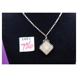Antique Victorian Era Locket w/Chain
