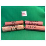 1941 & 1942 Wheat Pennies