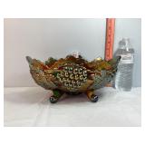 Northwood Carnival Glass Banana Boat Bowl