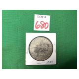 1921 Morgan Silver Dollar