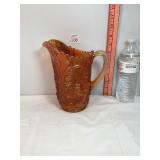 Carnival Glass Marigold Dutch Windmill Pitcher