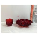Fenton Ruby Red Glassware