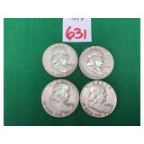 4 - 1958-1960 Franklin Half Dollars