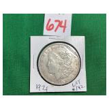1921 Morgan Silver Dollar
