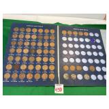 61 Lincoln Head Pennies in Book