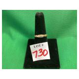 14k Antique Setting w/Small Diamonds Size 7