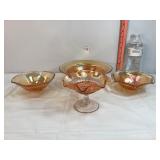 Carnival Glass Marigold Bowls