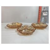 Carnival Glass Marigold Trinket Dishes