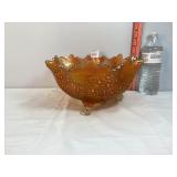 Fenton Orange Tree Marigold Footed Bowl