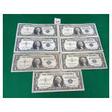 6 - 1957 Series $1 Silver Certificates