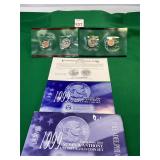 1999 US Mint Susan B Anthony Uncirculated Coin Set